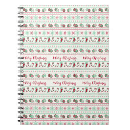 Ugly KerstSweater Pattern Holiday Notitieboek