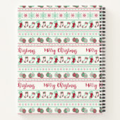 Ugly KerstSweater Pattern Holiday Notitieboek (Achterkant)