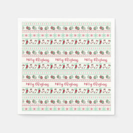 Ugly KerstSweater Pattern Holiday Servet