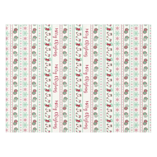 Ugly KerstSweater Pattern Holiday Tafelkleed (Voorkant (Horizontaal))