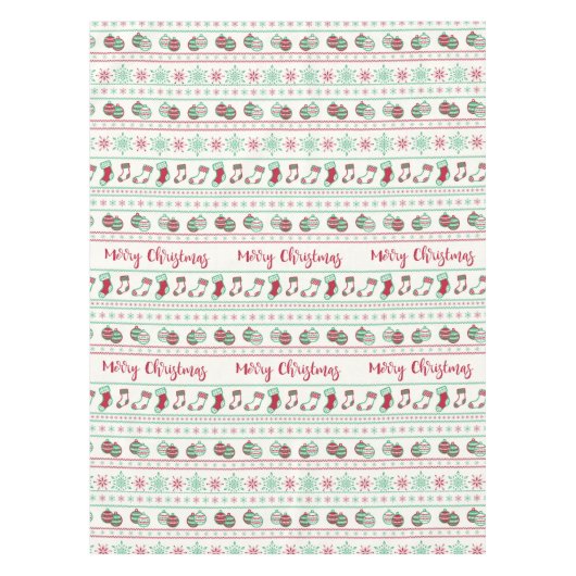 Ugly KerstSweater Pattern Holiday Tafelkleed (Voorkant)