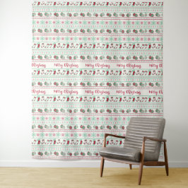 Ugly KerstSweater Pattern Holiday Wandkleed