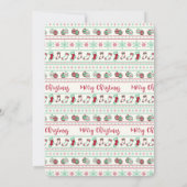 Ugly KerstSweater Pattern Party Invite (Achterkant)