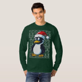 Ugly KerstSweater Penguin T-shirt (Voorkant volledig)