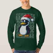 Ugly KerstSweater Penguin T-shirt (Voorkant)