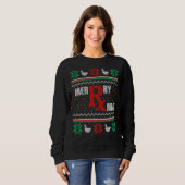 Ugly kerstSweater Pharmacy Tech Merry Xmas Ph Trui (Voorkant volledig)