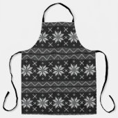 Ugly KerstSweater Scandinavian Knit Black Schort (Voorkant)