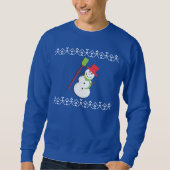Ugly KerstSweater Snowman Trui (Voorkant)