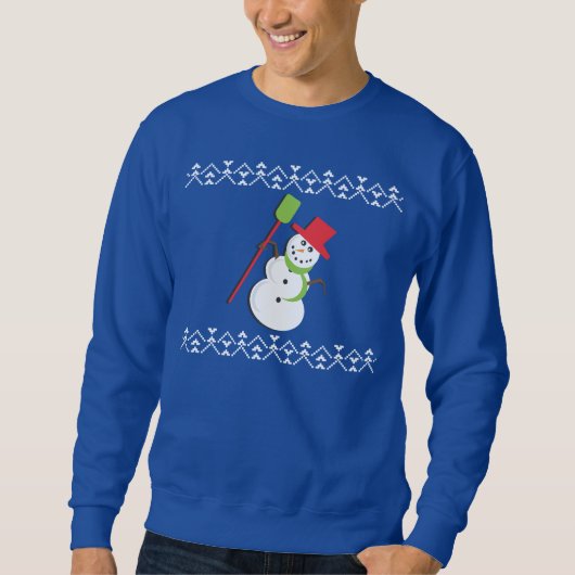 Ugly KerstSweater Snowman Trui (Voorkant)