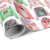 Ugly KerstSweaters Pattern Cadeaupapier (Rol Hoek)