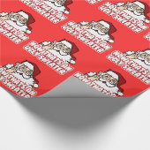 Ugly Kerstzar Santa Claus Cadeaupapier (Hoek)