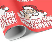 Ugly Kerstzar Santa Claus Cadeaupapier (Rol Hoek)