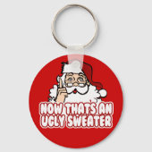 Ugly Kerstzar Santa Claus Sleutelhanger (Voorkant)