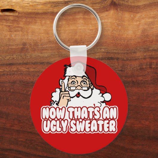 Ugly Kerstzar Santa Claus Sleutelhanger (Voorkant)