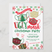 Ugly Mask Christmas Party Kaart (Voorkant)
