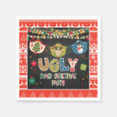 Ugly Mask Kerstparty Napkin Servet (Voorkant)