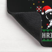 Ugly Merry Christmas Santa Hat Tree Astronaut Hold Muismat (Hoek)