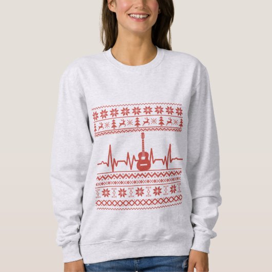Ugly Merry Christmas sweater akoestische gitaar (Voorkant)