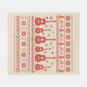 Ugly Merry Christmas sweater akoestische gitaar Fleece Deken (Voorkant (Horizontaal))