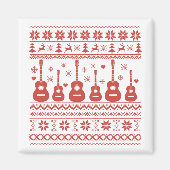 Ugly Merry Christmas sweater akoestische gitaar Magneet (Voorkant)