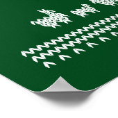 Ugly Merry Green Sweater Religieus Fun Poster (Hoek)