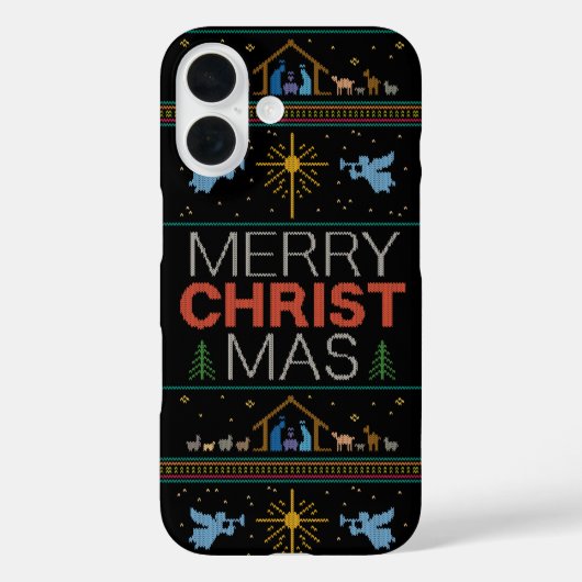 Ugly Merry KerstSweater Elegant - Religie Case-Mate iPhone Case (Achterkant)