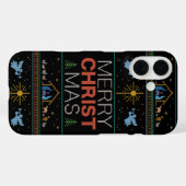 Ugly Merry KerstSweater Elegant - Religie Case-Mate iPhone Case (Achterkant (horizontaal))