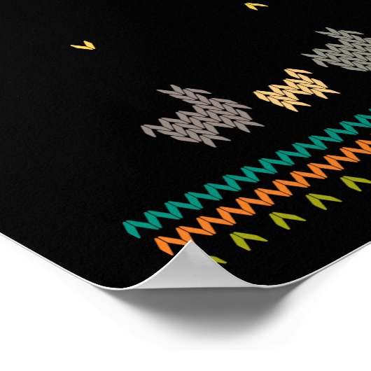 Ugly Merry KerstSweater Religieus Christelijk Poster (Hoek)