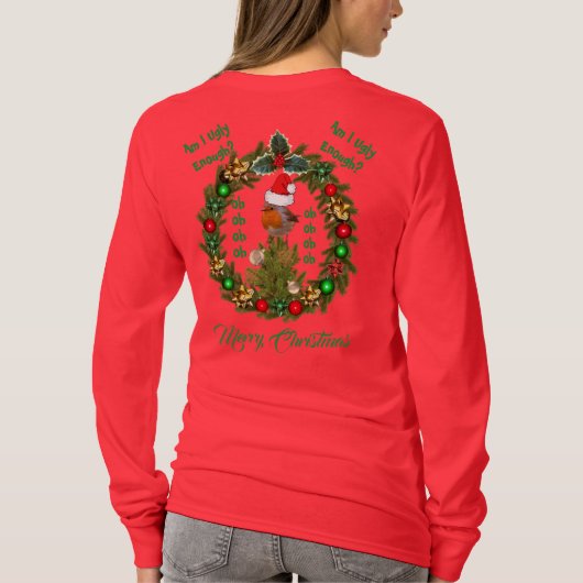 Ugly Merry KerstSweater T-Shirt (Achterkant)