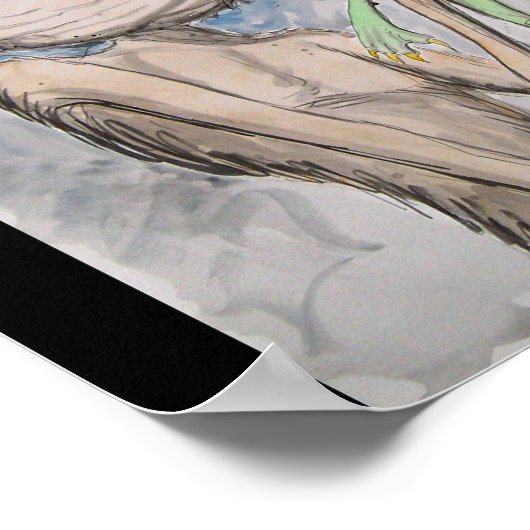 Ugly Monkey Ugly Frog Poster (Hoek)