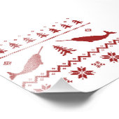 Ugly Narwhal-kerstSweater Foto Afdruk (Hoek)