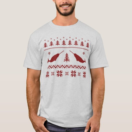Ugly Narwhal-kerstSweater T-shirt (Voorkant)