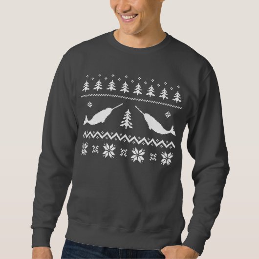 Ugly Narwhal-kerstSweater Trui (Voorkant)