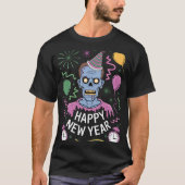 Ugly New Year Zombie Party Disaster T-shirt (Voorkant)