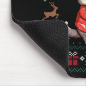 Ugly Otter Lover Santa Hat Xmas Light Otter Christ Muismat (Hoek)