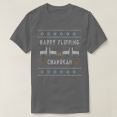 Ugly Pinball Happy Flipping Chanukah Hanukkah Pinb T-shirt (Design voorkant)