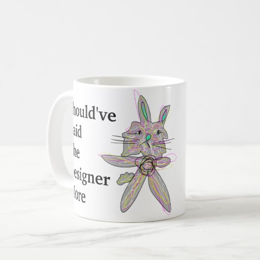 Ugly Rabbit betaal ontwerpers meer Koffiemok (Voorkant links)