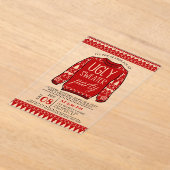 Ugly Red KerstSweater Holiday Party Acryl Uitnodigingen (Laagn)