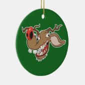 Ugly Reindeer Keramisch Ornament (Rechts)