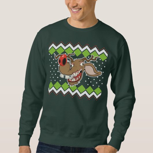 Ugly Reindeer Ugly KerstSweater Trui (Voorkant)