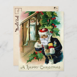 Ugly Santa and Scary Child Kerstmis Briefkaart