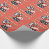 Ugly Santa Moon Cadeaupapier (Hoek)