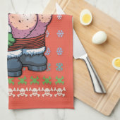 Ugly Santa Moon Theedoek (Quarter Fold)