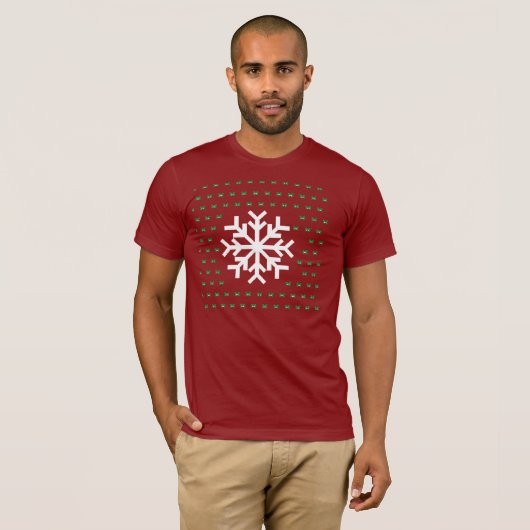 Ugly Snowflake Sweater T-shirt (Voorkant volledig)