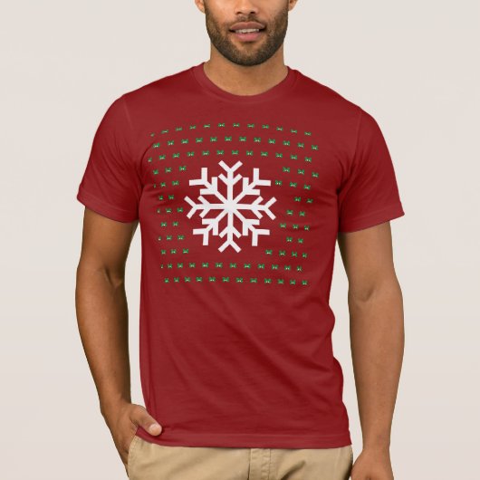 Ugly Snowflake Sweater T-shirt (Voorkant)