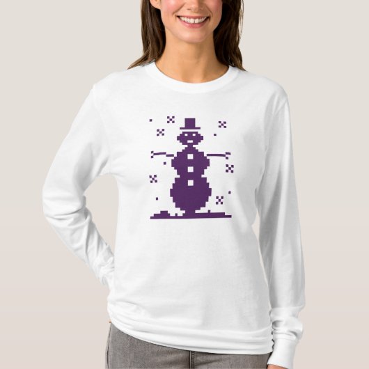 Ugly Snowman met kerstkeuken T-shirt (Voorkant)
