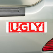Ugly Stamp Bumpersticker (Op auto)