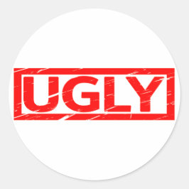 Ugly Stamp Ronde Sticker