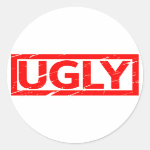 Ugly Stamp Ronde Sticker