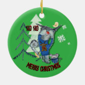 Ugly Sweater 3e Winnaar Kat & Muis Keramisch Ornament (Achterkant)